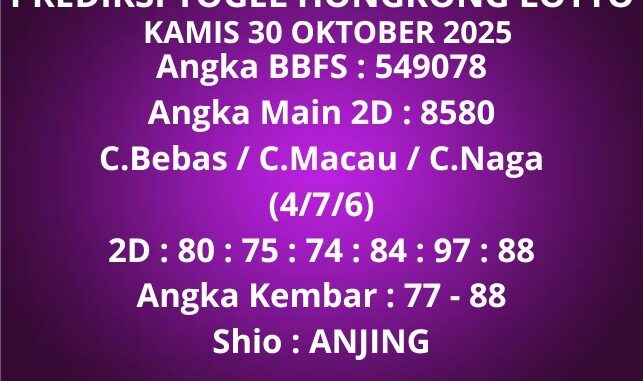 Prediksi Togel Hongkong Lotto Prediksi Togel Hongkong Lotto