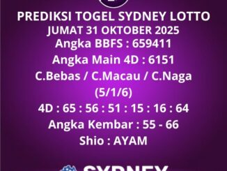 Prediksi Togel Sydney Lotto