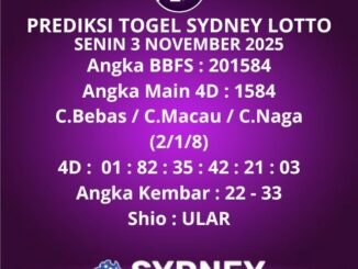 Prediksi Togel Sydney Lotto