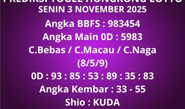 Prediksi Togel Hongkong Lotto