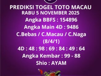 Prediksi Togel Toto Macau