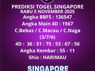 Prediksi Togel Singapore