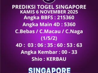 Prediksi Togel Singapore