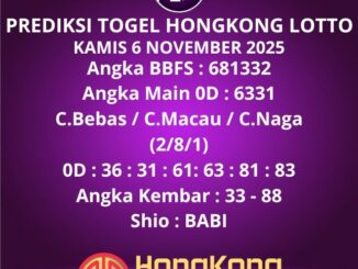 Prediksi Togel Hongkong Lotto