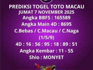 Prediksi Togel Toto Macau