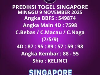 Prediksi Togel Singapore