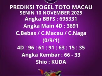 Prediksi Togel Toto Macau