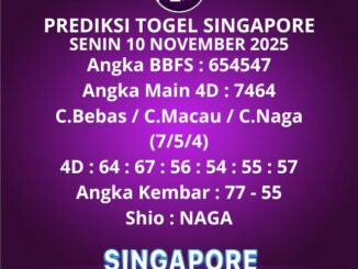 Prediksi Togel Singapore