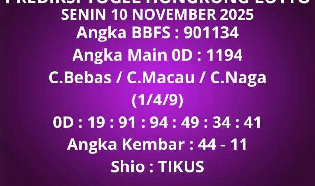 Prediksi Togel Hongkong Lotto