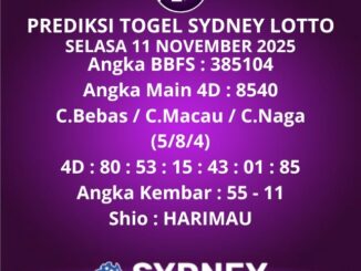 Prediksi Togel Sydney Lotto