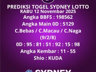Prediksi Togel Sydney Lotto