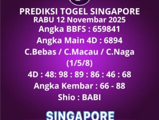 Prediksi Togel Singapore
