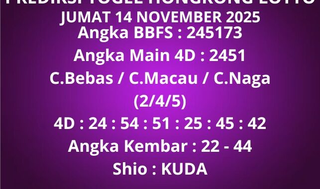 Prediksi Togel Hongkong Lotto