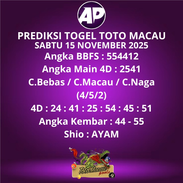 Prediksi Togel Toto Macau