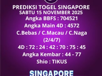 Prediksi Togel Singapore