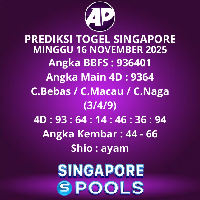 Prediksi Togel Singapore