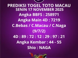 Prediksi Togel Toto Macau