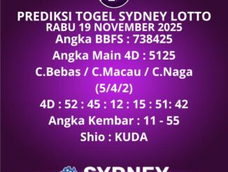 Prediksi Togel Sydney Lotto