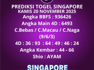 Prediksi Togel Singapore