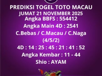 Prediksi Togel Toto Macau
