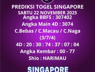 Prediksi Togel Singapore