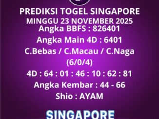Prediksi Togel Singapore