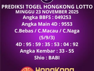 Prediksi Togel Hongkong Lotto