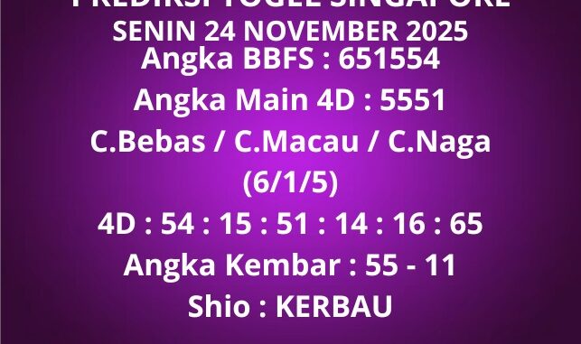 Prediksi Togel Singapore