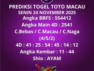 Prediksi Togel Toto Macau
