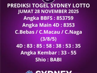 Prediksi Togel Sydney Lotto