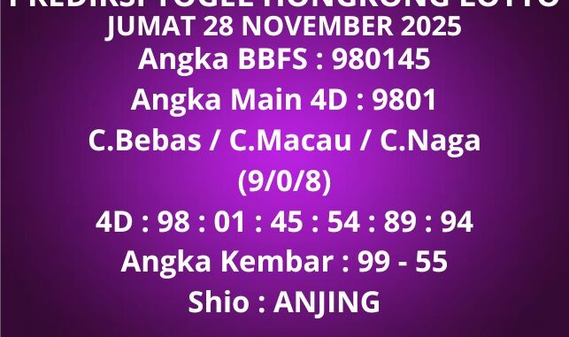 Prediksi Togel Hongkong Lotto