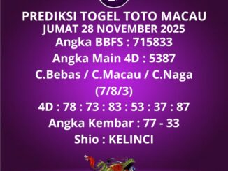 Prediksi Togel Toto Macau