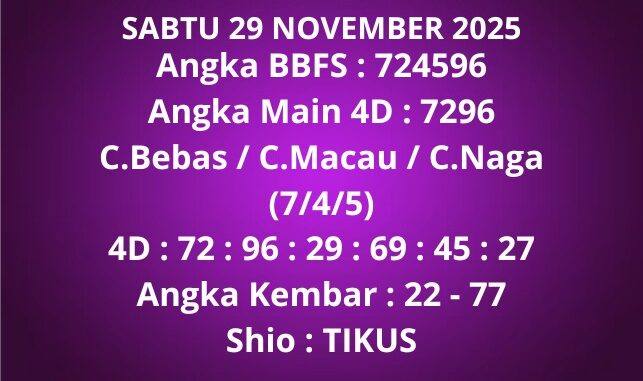 Prediksi Togel Sydney Lotto