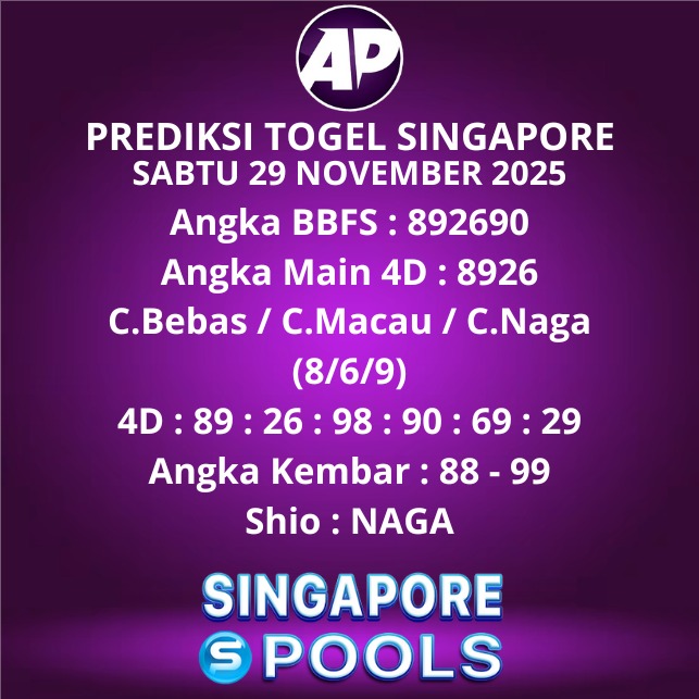 Prediksi Togel Singapore
