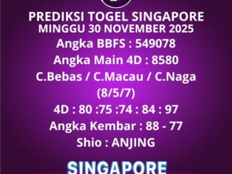 Prediksi Togel Singapore