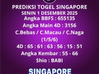Prediksi Togel Singapore