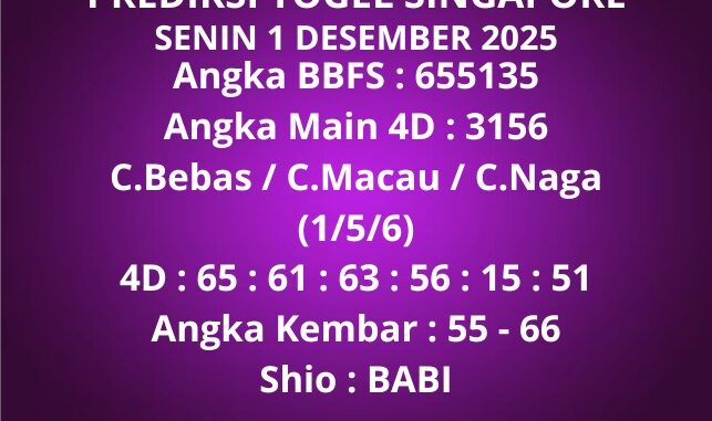 Prediksi Togel Singapore