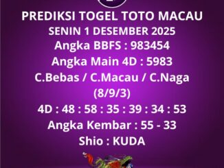 Prediksi Togel Toto Macau