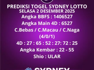 Prediksi Togel Sydney Lotto