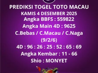 Prediksi Togel Toto Macau