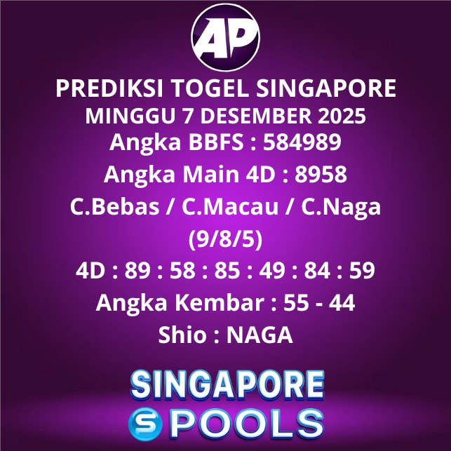 Prediksi Togel Singapore