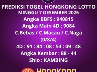 Prediksi Togel Hongkong Lotto