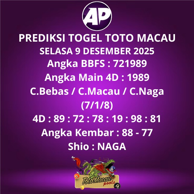 Prediksi Togel Toto Macau