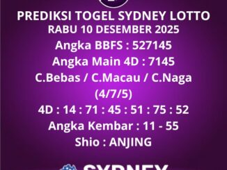 Prediksi Togel Sydney Lotto