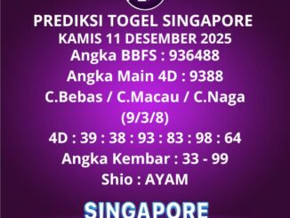 Prediksi Togel Singapore