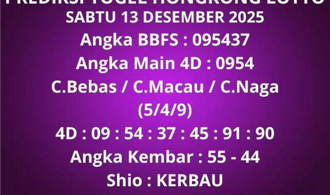 Prediksi Togel Hongkong Lotto