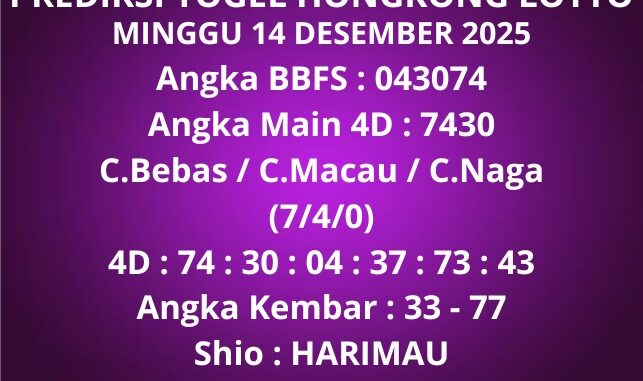 Prediksi Togel Hongkong Lotto