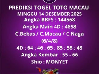Prediksi Togel Toto Macau