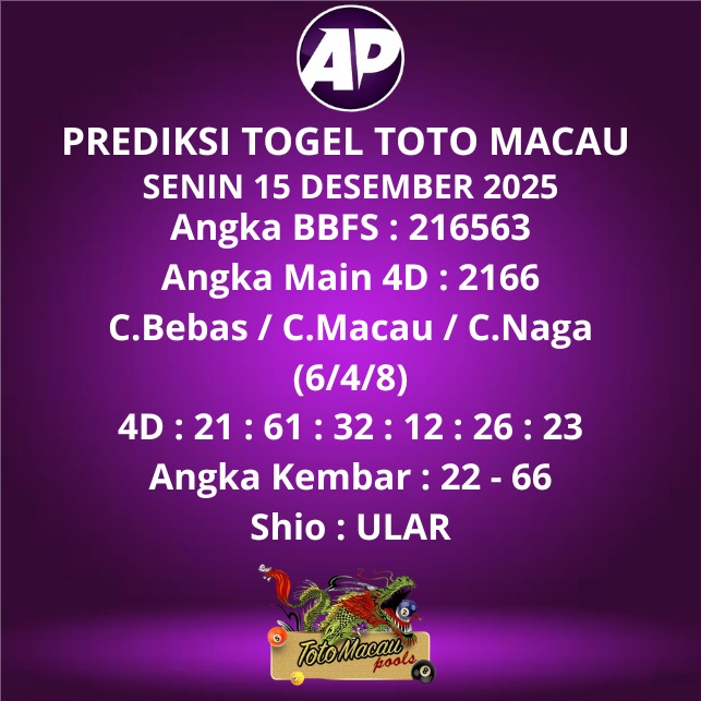 Prediksi Togel Toto Macau