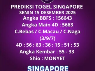 Prediksi Togel Singapore